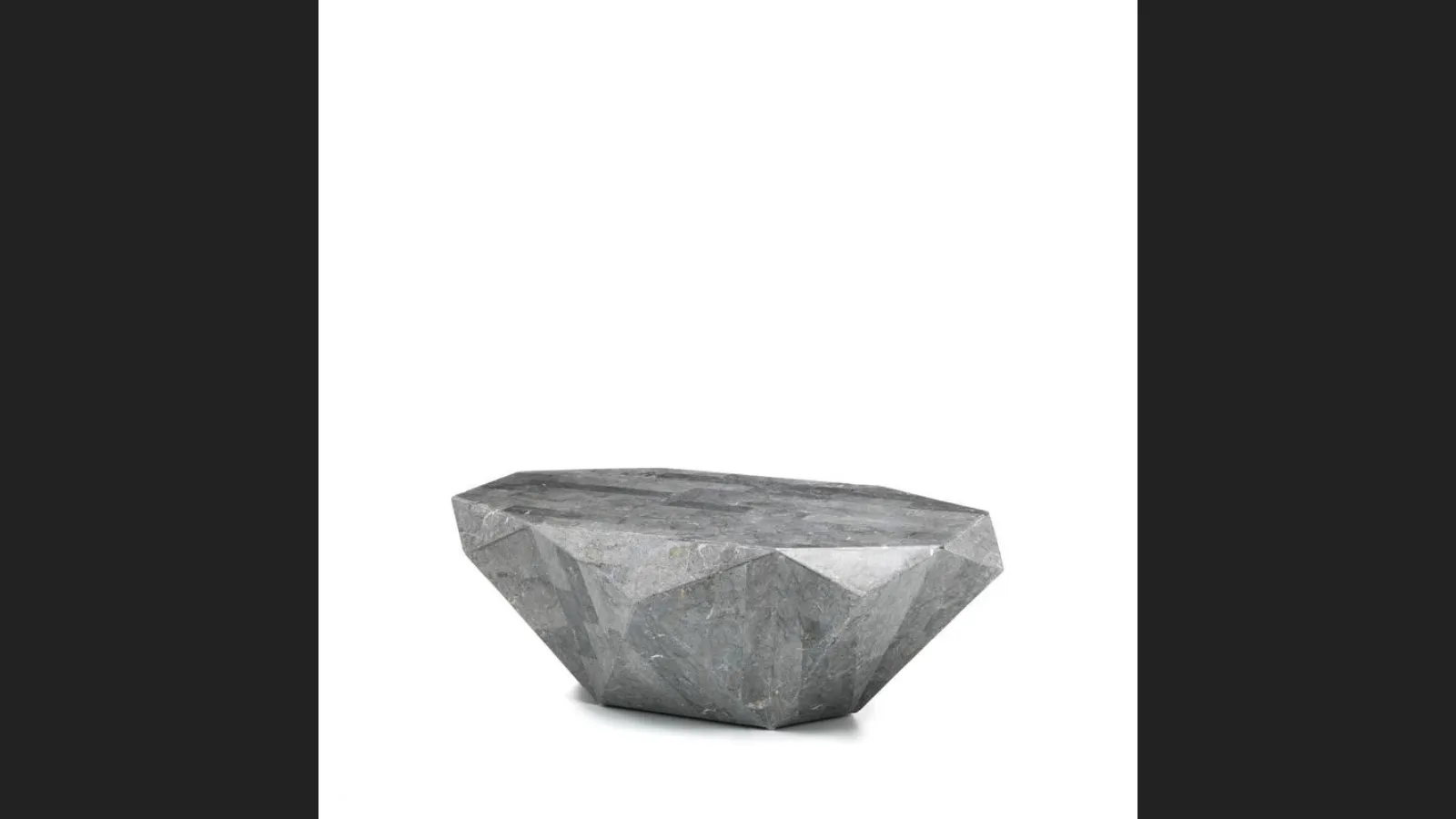 Tavolino in pietra fossile Diamond Medium di Stones
