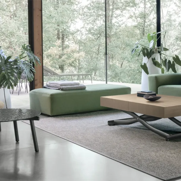 Tavolino trasformabile Dione Wood di Target Point