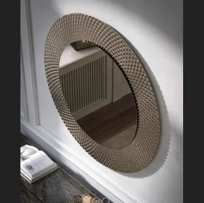 Specchio Pitti con cornice in fusione goccia di Tonin Casa