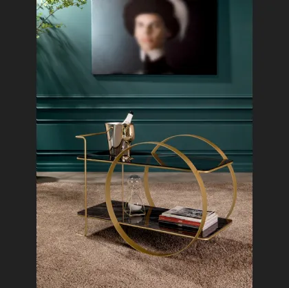 Tavolino carrello di design Venanzio di Tonin Casa