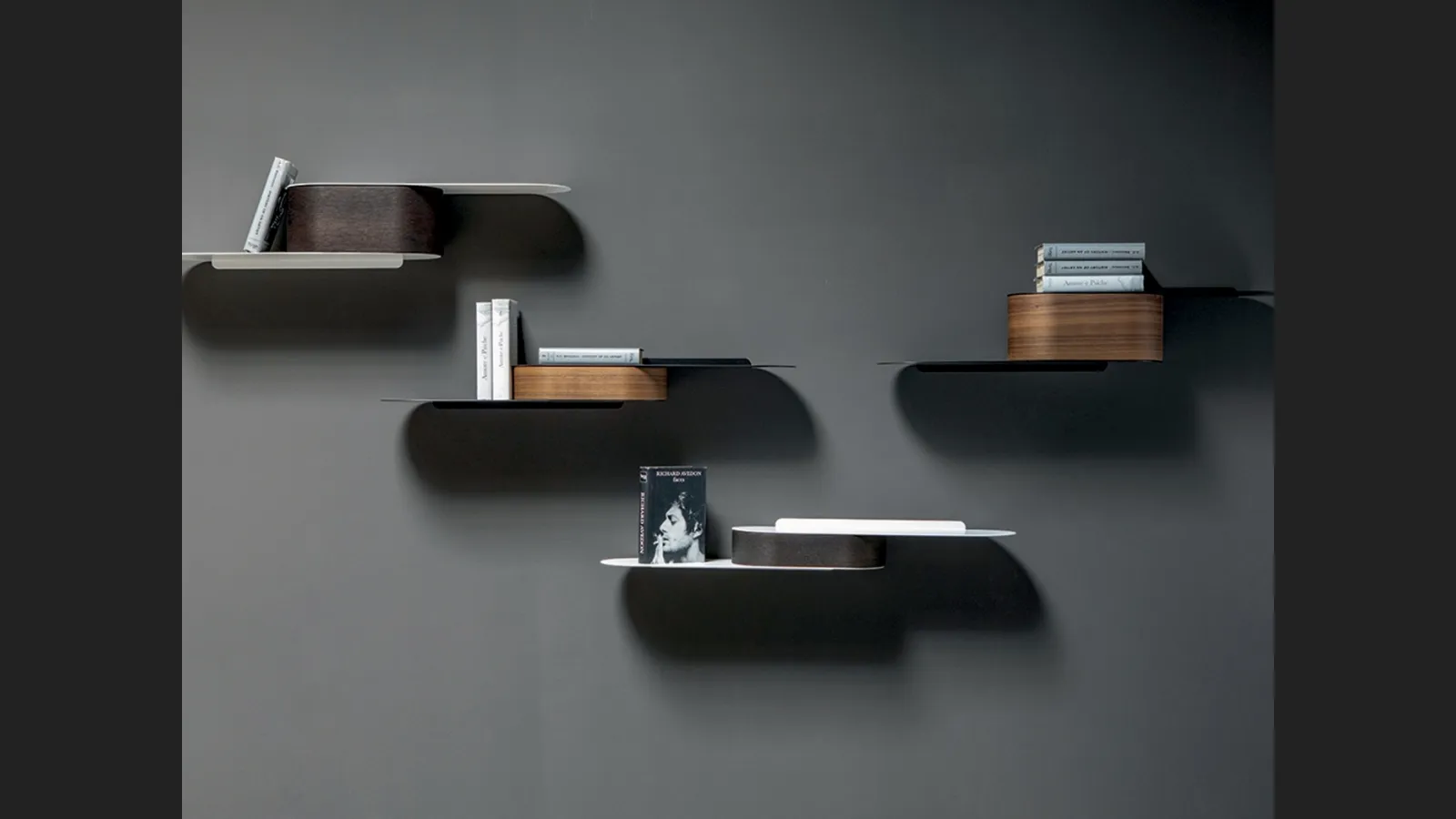 Mensola Snowboard in metallo e legno di Tonin Casa