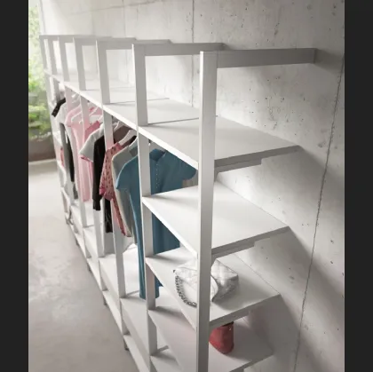 Cabina Armadio Pali Kalì finitura Bianco di Marka Total Living