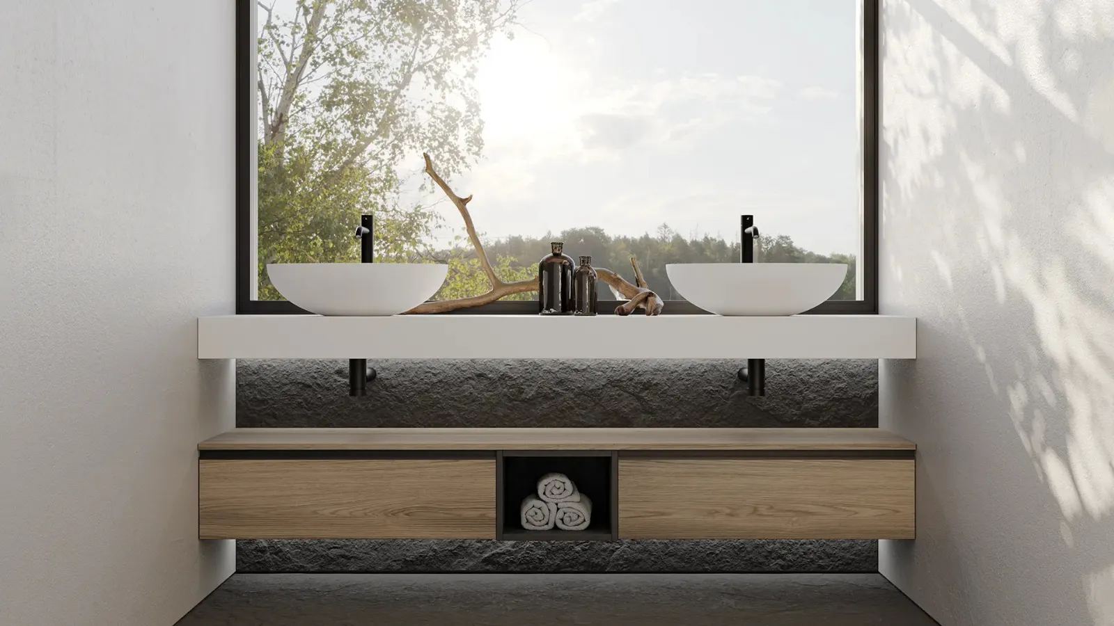 Mobile da Bagno sospeso New Smart NS06 di Arteba