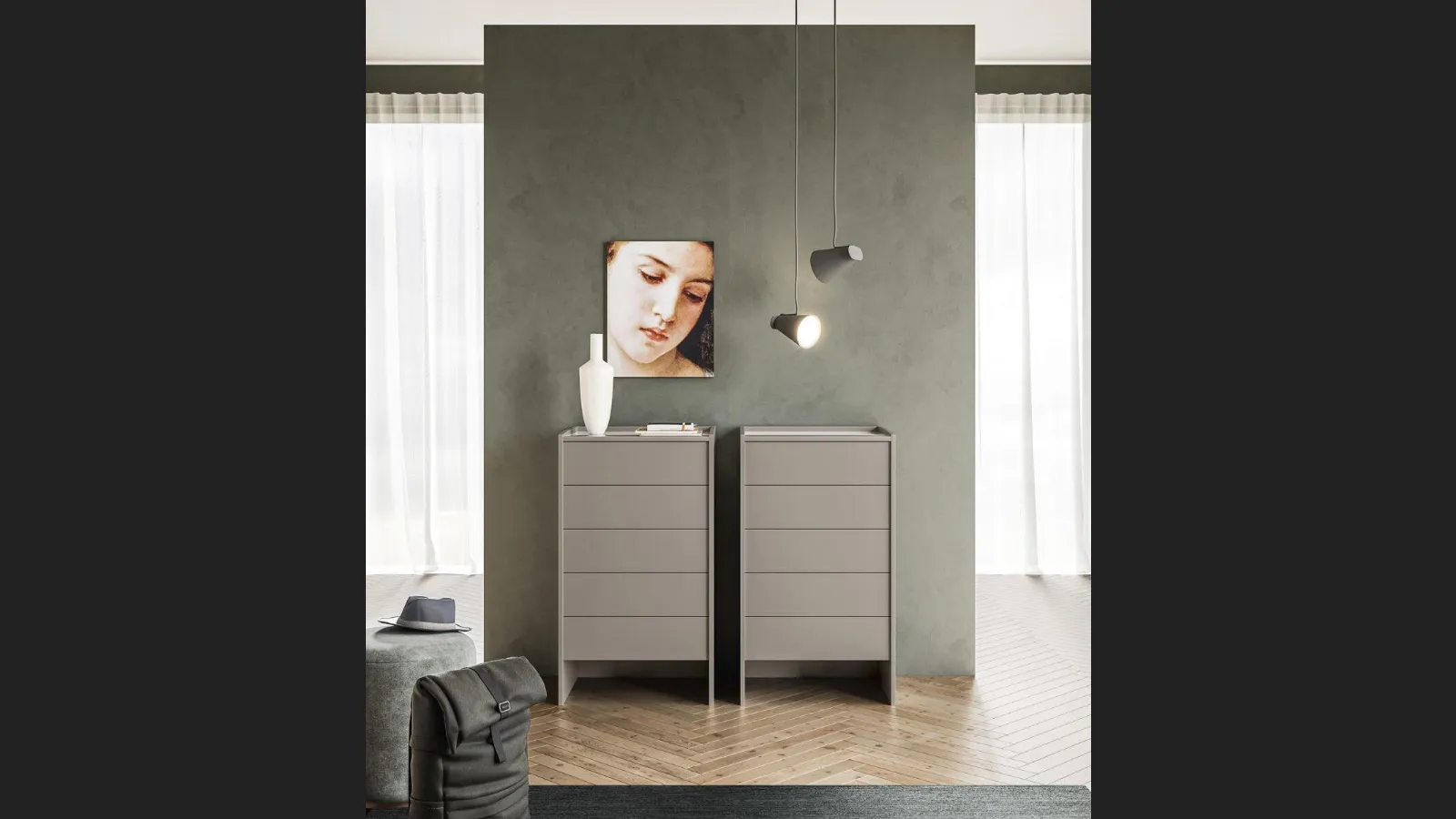 Cassettiera Linear di Marka Total Living