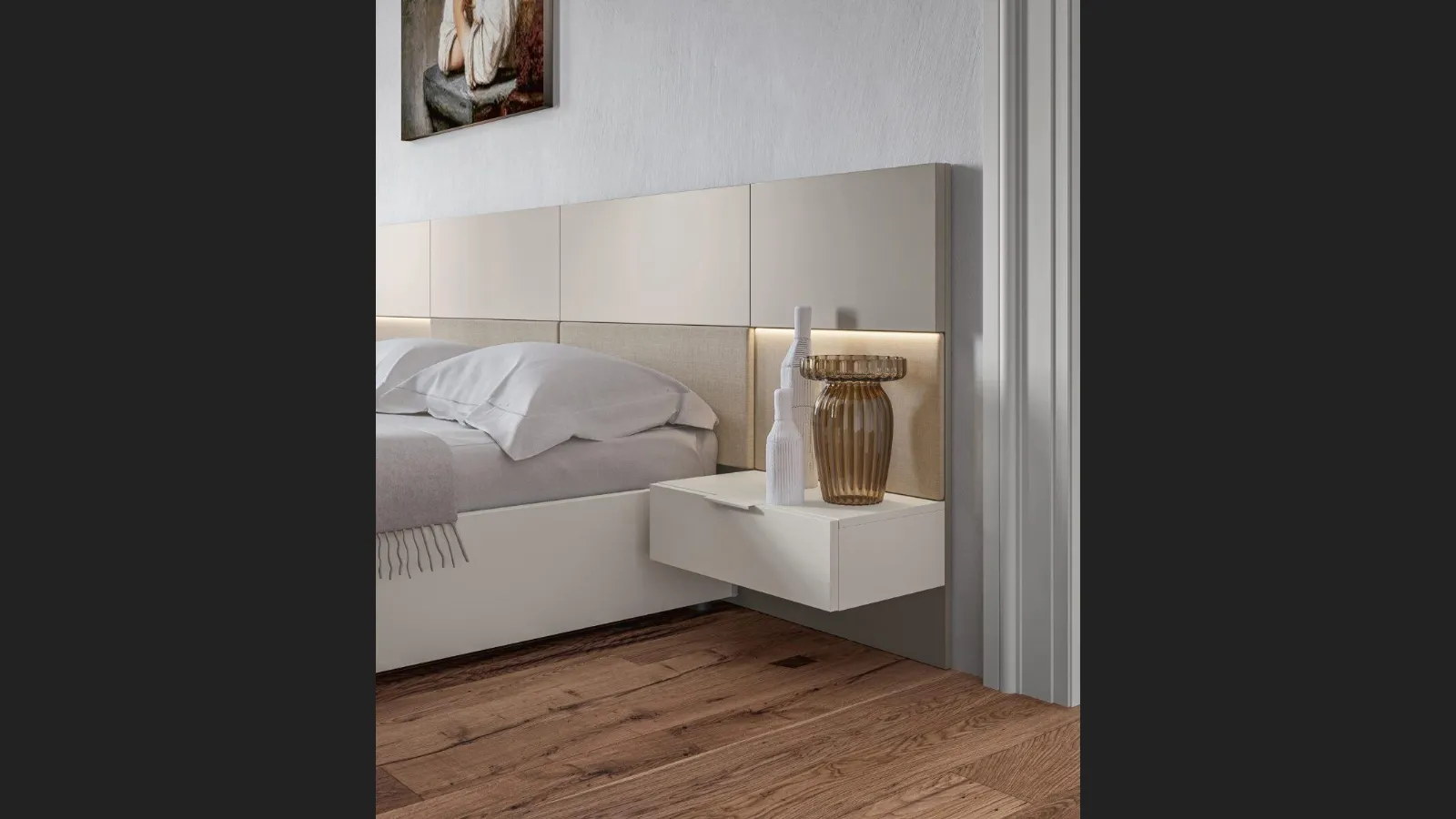 Comodino sospeso Virgo di Marka Total Living