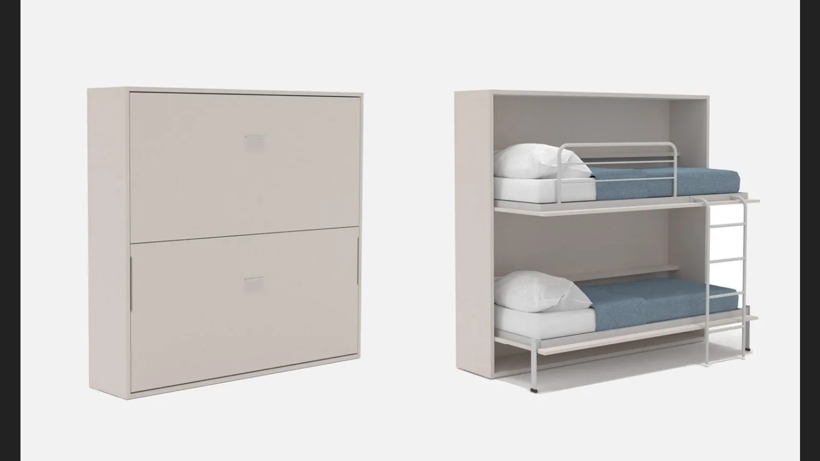 Letto a castello a scomparsa Alì di Marka Total Living
