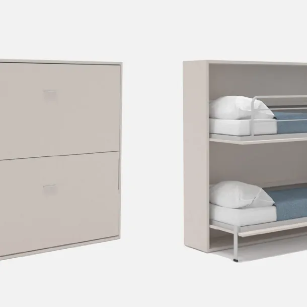 Letto a castello a scomparsa Alì di Marka Total Living