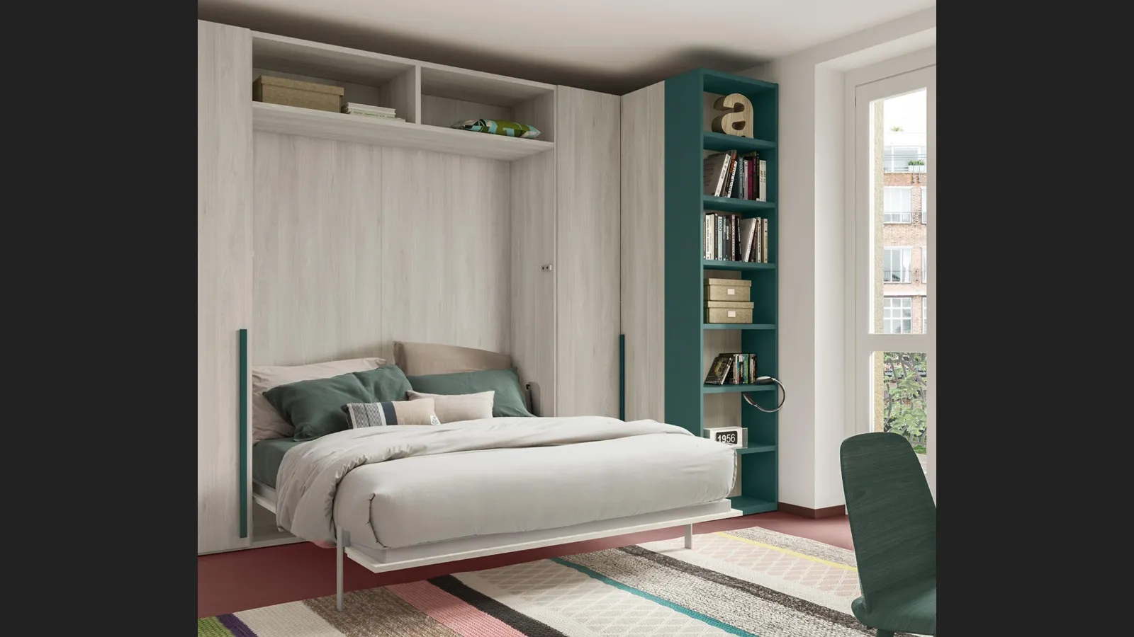 Letto a scomparsa Alì Verticale GL33 di Marka Total Living
