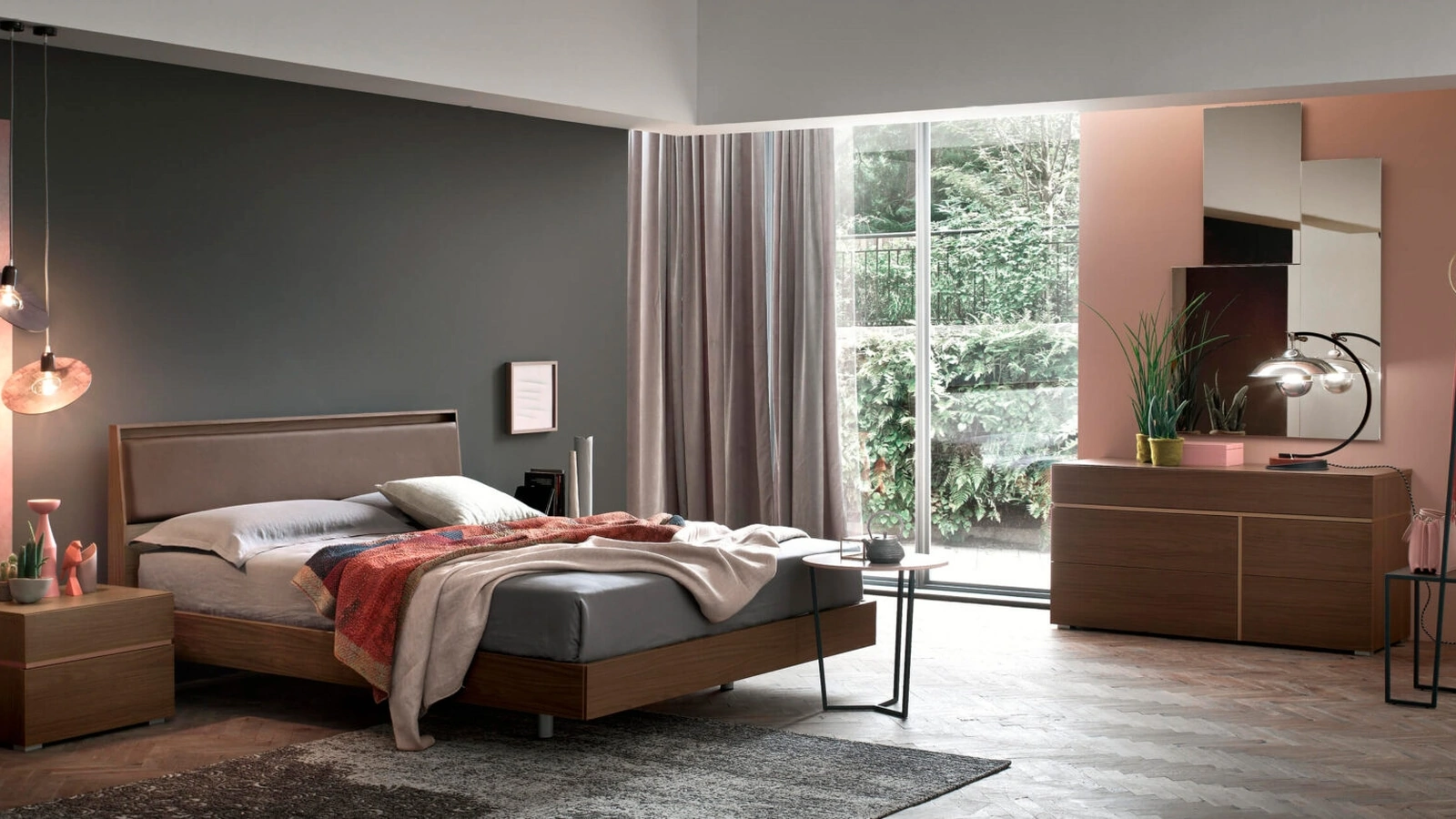 Letto con testiera Aida di Maronese