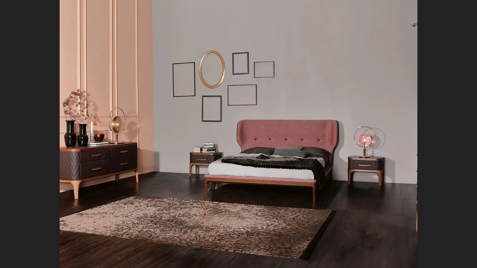 Letto in tessuto Ambra di Tonin Casa