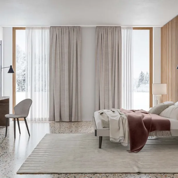 Letto matrimoniale con testiera Bonn GL06 di Marka Total Living