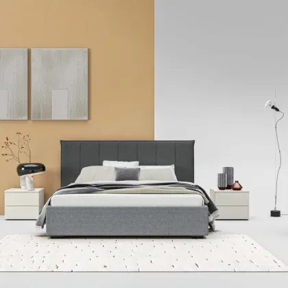 Letto in tessuto con testiera Sofia GL11 di Marka Total Living