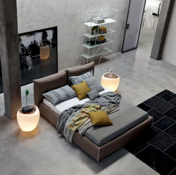 Letto Joy in tessuto imbottito di Tonin Casa