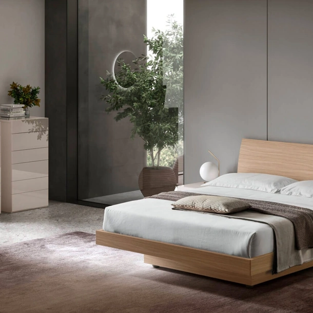 Letto con testiera e contenitore Vela di Maronese