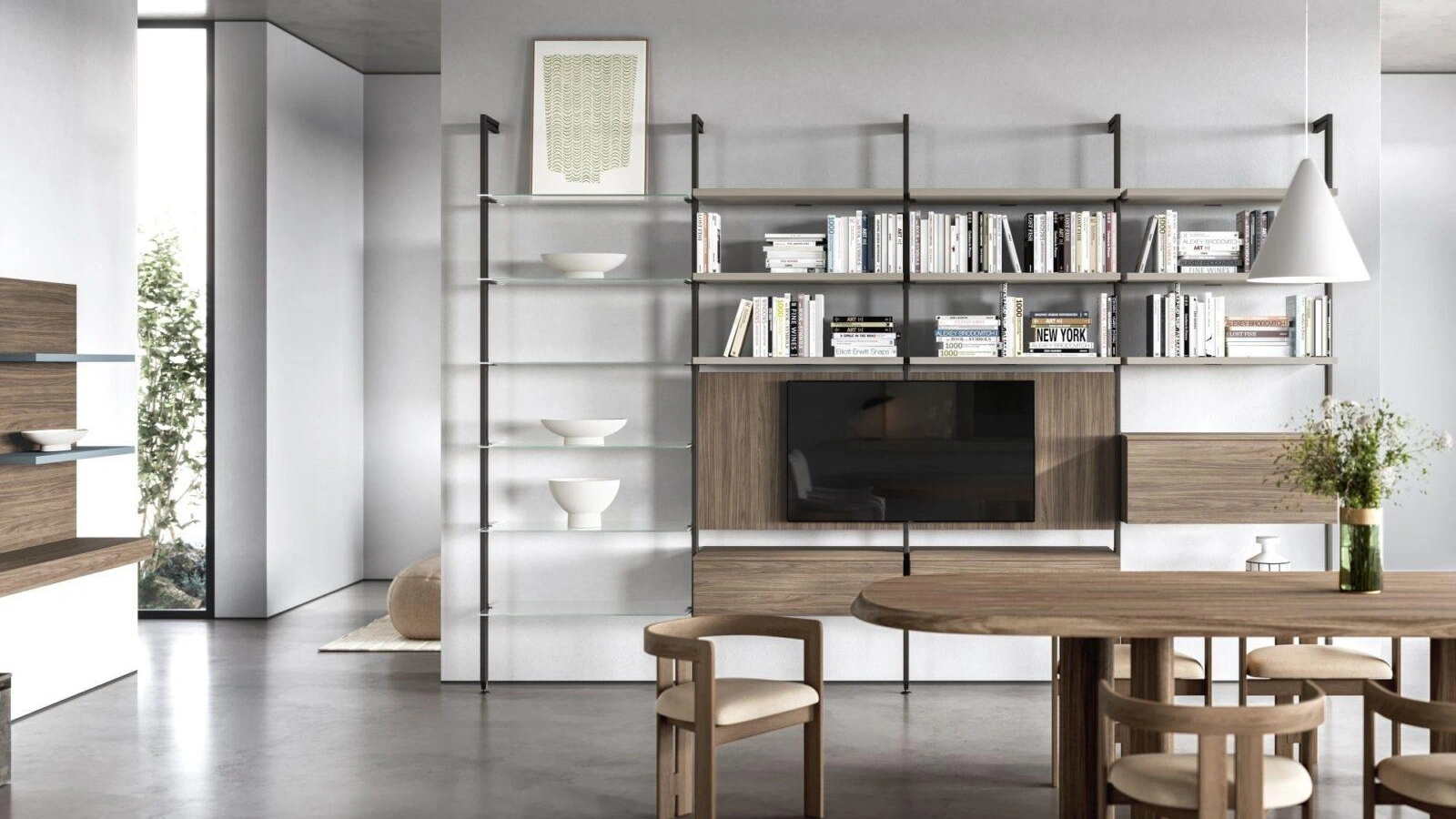 Libreria a muro Konca M39 di Marka Total Living