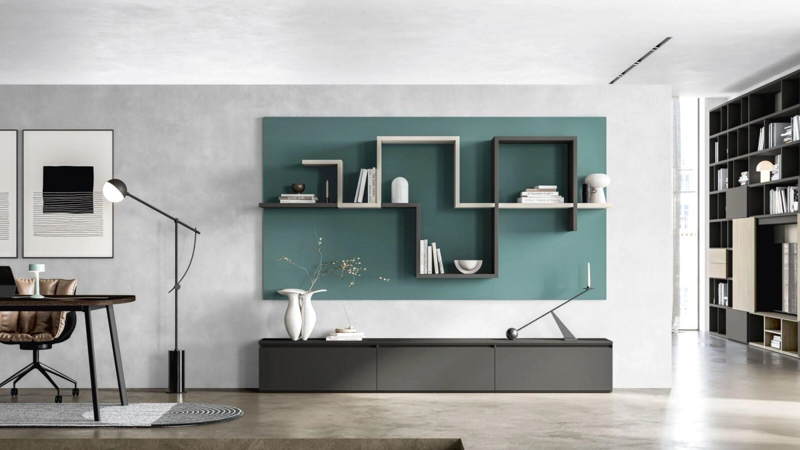Libreria sospesa Liberty M60 di Marka Total Living