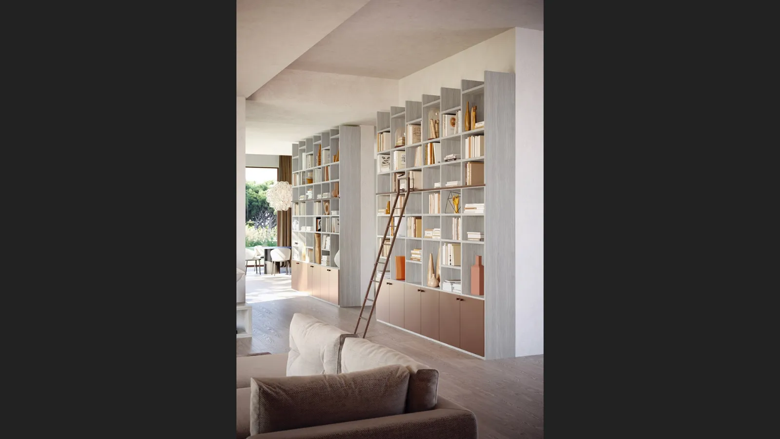 Libreria a muro LV732 di Giessegi