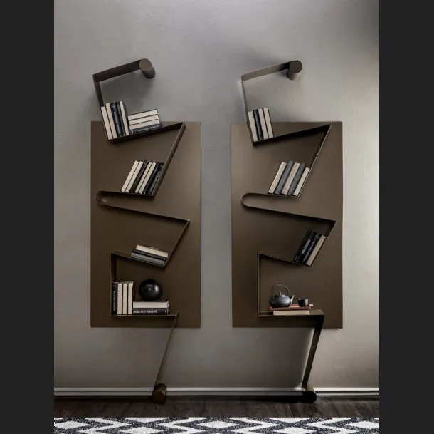 Libreria di design in metallo Nota di Tonin Casa
