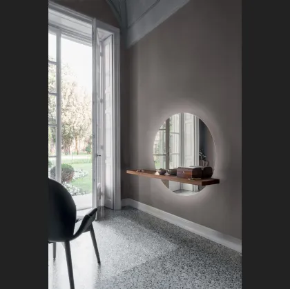 Mobile Ingresso Consolle Sunset con top in legno e specchio di Tonin Casa