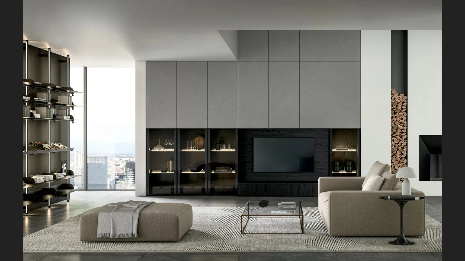 Parete Attrezzata Living Kali 01 di Arredo3