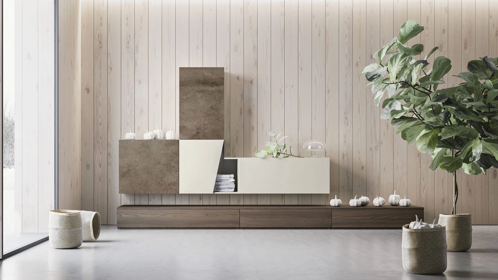 Parete Attrezzata Composizione Day M18 di Marka Total Living