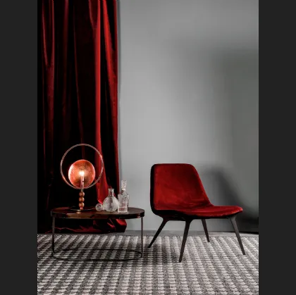 Poltroncina rivestita in velluto Sveva di Tonin Casa