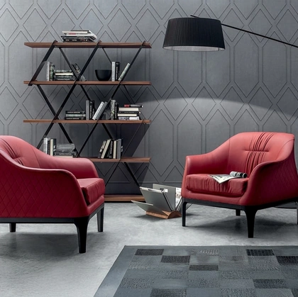 Poltrona in pelle Tiffany di Tonin Casa
