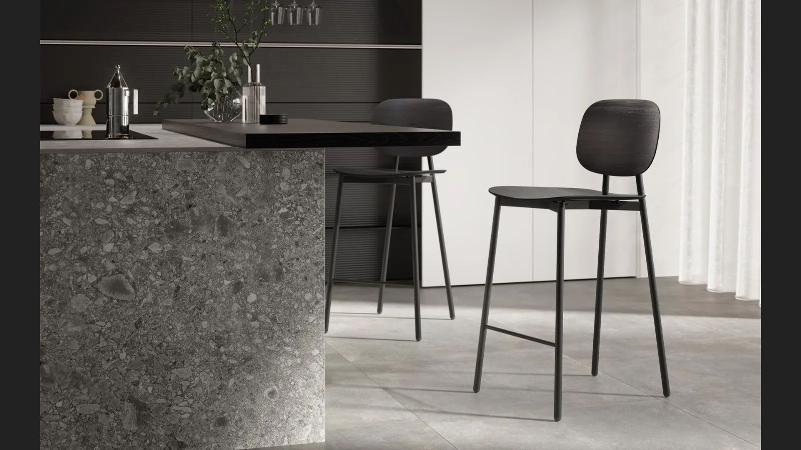 Sgabello Omega legno di Arredo3