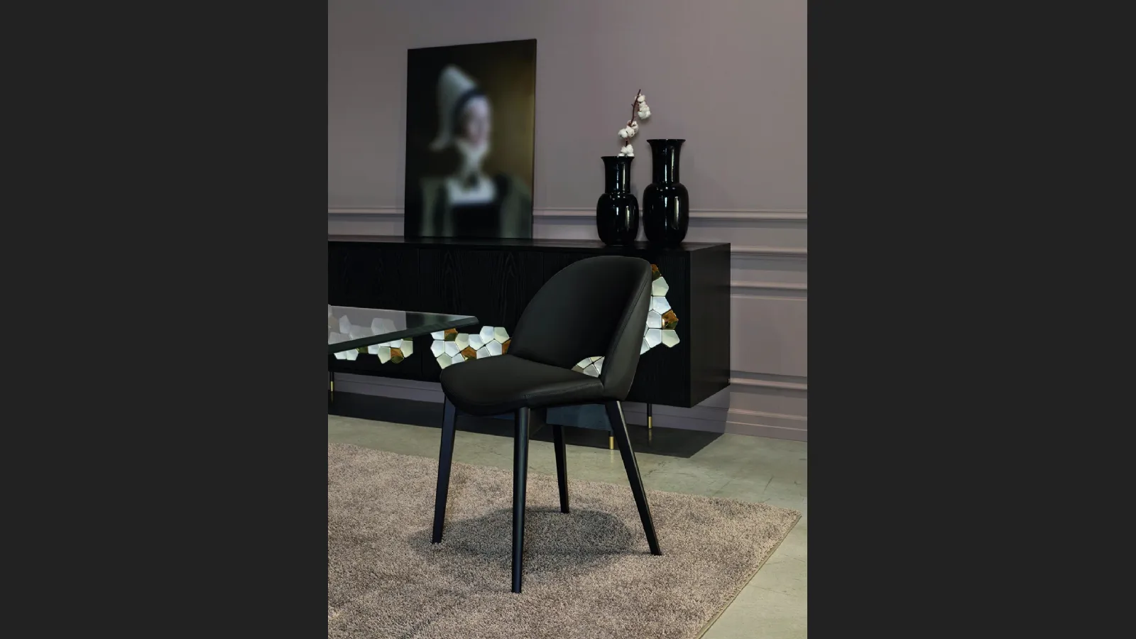 Sedia in pelle Beetle di Tonin Casa