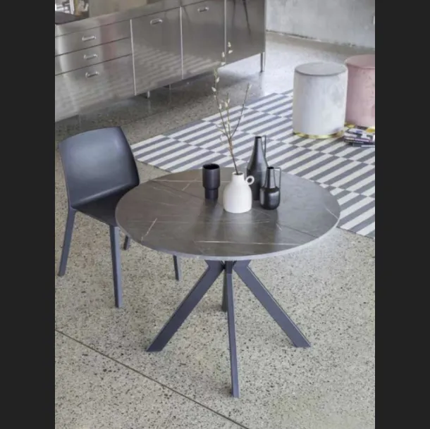 Tavolo rotondo allungabile Micro Round di La Seggiola