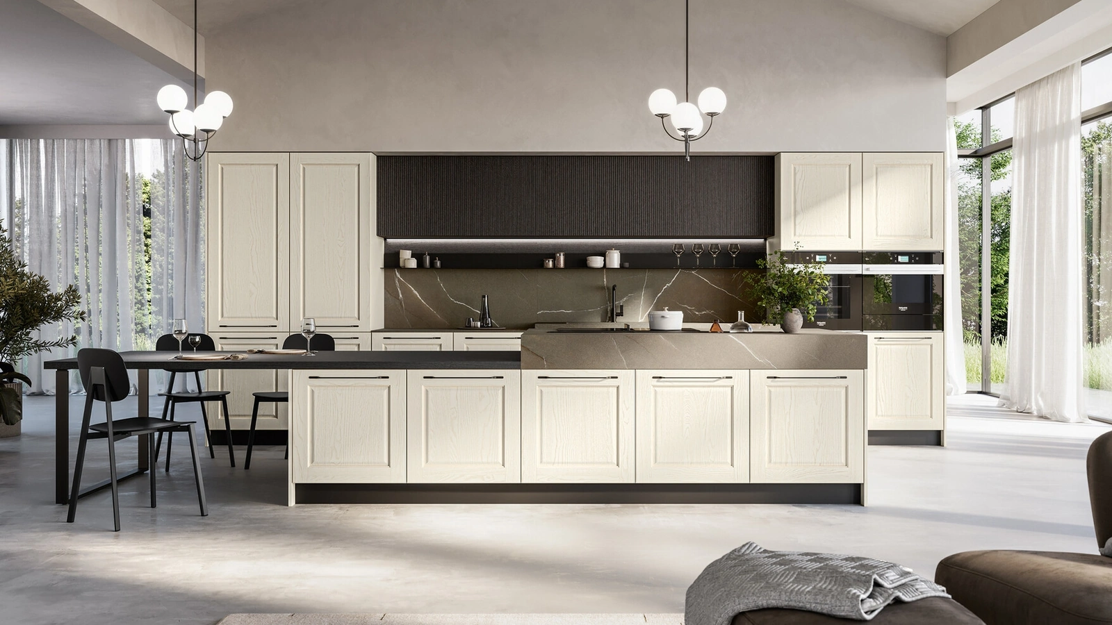 Cucina Classica con isola Asolo 01 di Arredo3