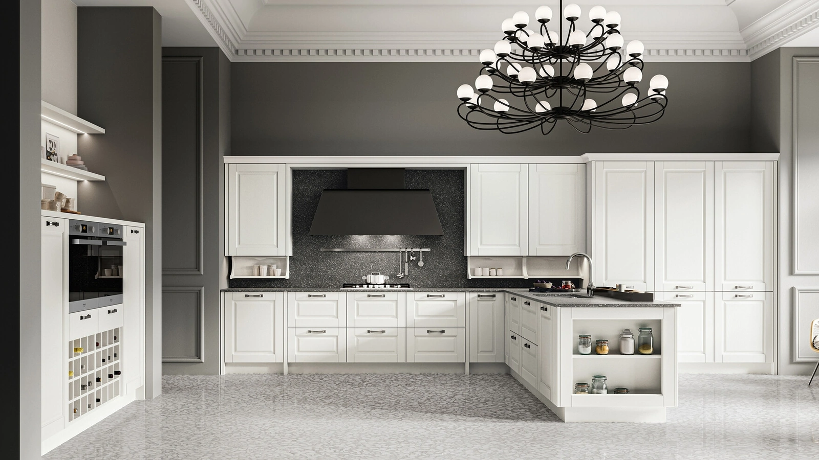 Cucina Classica con penisola Asolo 04 di Arredo3