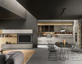 Cucina Moderna angolare in melaminico Time 03 2023 di Gentili Cucine